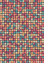 Abstract Geometric Pattern generative computational art illustration