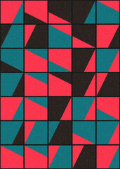 Abstract Geometric Pattern generative computational art illustration