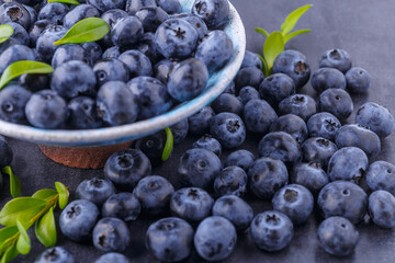Fresh blueberry background. Blueberry Texture Close Blueberry Antioxidant Organic Superpeed Bowl Concept Healthy Nutrition