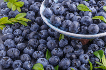 Fresh blueberry background. Blueberry Texture Close Blueberry Antioxidant Organic Superpeed Bowl Concept Healthy Nutrition