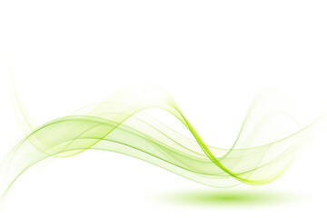 Green wave background.Abstract transparent wave background