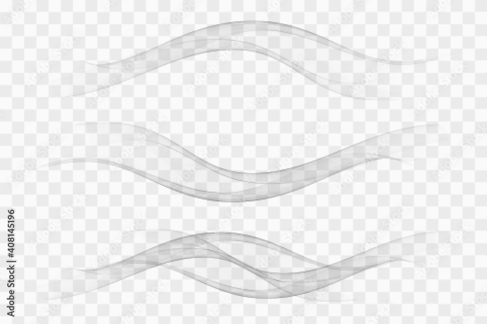 Canvas Prints modern futuristic soft smoke gradient flow lines collection. vector illustration