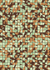 Fototapeta premium Abstract Geometric Pattern generative computational art illustration