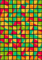 Abstract Geometric Pattern generative computational art illustration