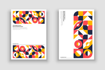 Obraz premium geometric retro background template