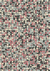 Fototapeta premium Abstract Geometric Pattern generative computational art illustration
