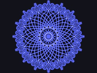 Mandala ornament, design element. Tribal ethnic arabic, indian, turkish motif. Digital art illustration