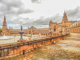 Fototapeta premium Sevilla Spanien Altstadt und Sehenswürdigkeiten