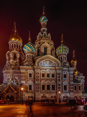 Fototapeta na wymiar night images from St Petersburg, Russia