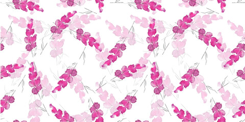 Naklejka na ściany i meble A seamless pattern with colors that are drawn in watercolors. Hand-drawn illustration for the design.