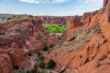 A View in the Valley in Canyon de Chelly Naitonal Monument, Airzona