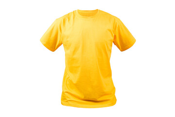 Mock up with yellow t-shirt