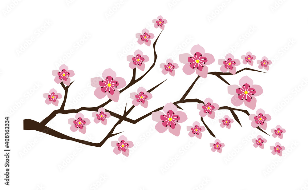 Canvas Prints vector blossom branches