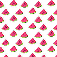 The picture shows a background with watermelons, summer beautiful background. Background for illustration, children

