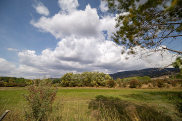 Summer landscape in Gudar mountain range Teruel province Aragon Spain