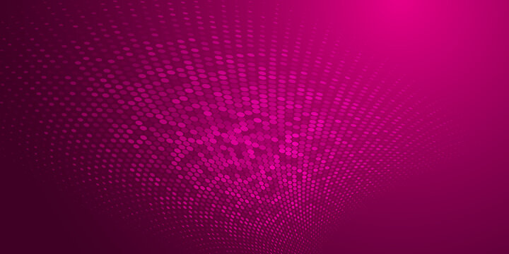 Abstract Background Made Of Halftone Dots In Purple Colors