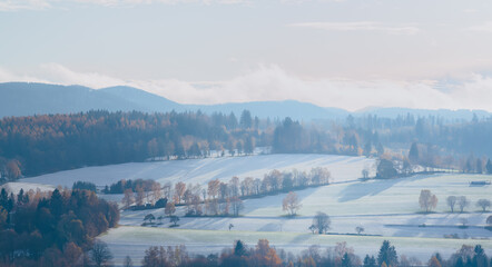 winter landscape in the mountains