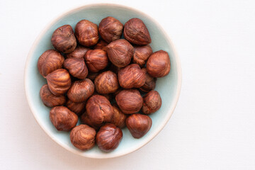 Whole Filberts in a Bowl