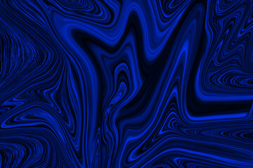 Blue liquid marble texture background vector