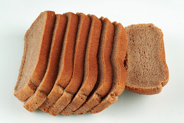 Slices of rye bread