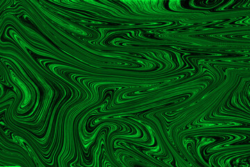 Green liquid marble texture vector background