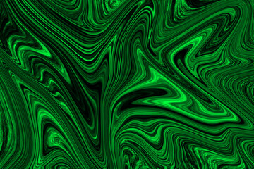 Green liquid marble texture vector background