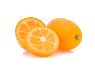 kumquat,cumquat isolated on white background.