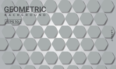 Gray and white gradient geometric background. Perfect for copybook brochures, school books, Notebook paper, presentation, magazine template.