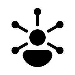 customer insight icon, business communication vector