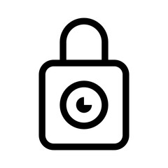 privacy icon, padlock, business communication vector