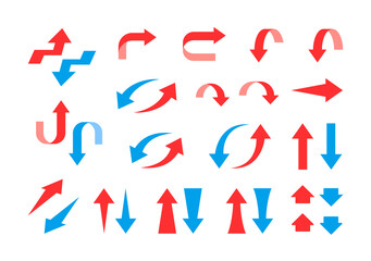 矢印　アップ　ダウン　イラスト　アイコン　セット