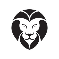 lion simple logo design