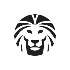 lion circle logo design