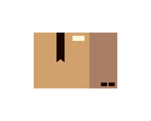 postal service delivery cardboard box icon