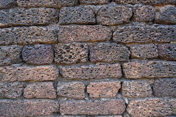 Laterite stone texture background close up