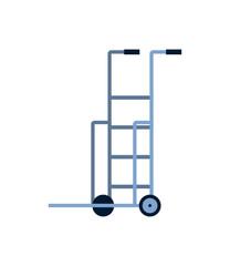 delivery service push cart equipment icon