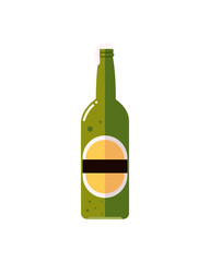 beer bottle drink beverage alcohol icon isolated