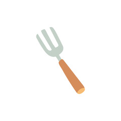 gardening, rake tool and equipment farm icon isolated design