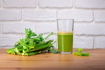 Healthy drink, vegetable juice, studio shot
