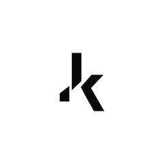 jk letter vector logo design