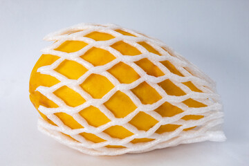 Ripe papaya in transport packaging