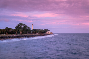 View of Lighthouse from the Pier, St Simons Island, GA