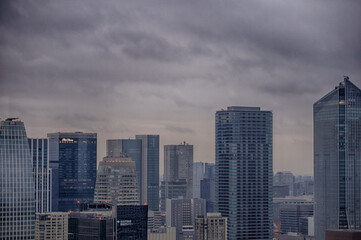 Fototapeta na wymiar 東京都港区浜松町から見た東京の景色