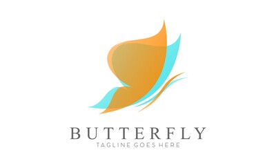 Creative butterfly illustration vector logo