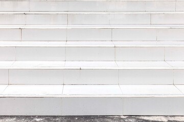 White marble staircase and outdoor Granite floor