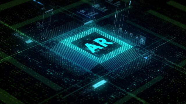 Ar, augmented reality icon. Business, Technology, Internet and network concept.