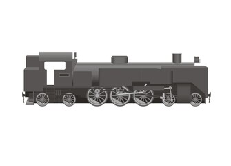 Fototapeta premium steam locomotive illustration