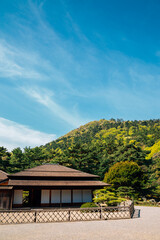 Fototapeta na wymiar Ritsurin Park, Japanese traditional garden in Takamatsu, Japan