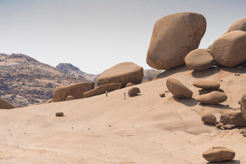 Walking At The Bulls Party And Elephants Head Natural Monument Erongo Namibia