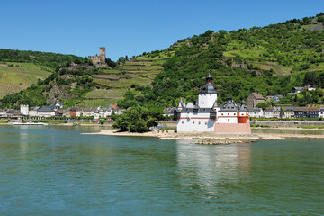 Pfalzgrafenstein Castle in the Rhine near Kaub
